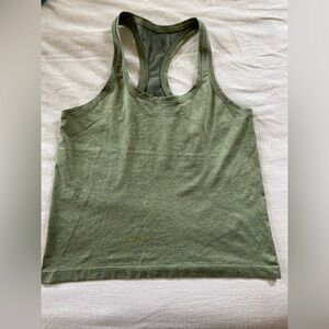 Lululemon swiftly tech racer back tank top, waist length.  Size 10.